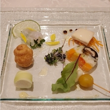 ホテルオークラ東京ベイの画像｜前菜です。
素材の味が際立っていました。
