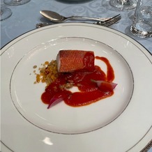 ホテルモントレ銀座の画像｜お魚料理も2択から選べます
こちらは真鯛です