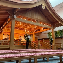 ホテルモントレ仙台の画像｜前撮りで使用した神殿です