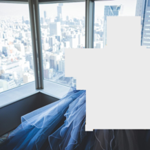 スイスホテル南海大阪の画像|披露宴会場の前室の窓際