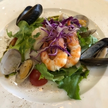 那須高原ミッシェルガーデンコートの画像｜前菜のイタリア　リグーニア風　海の幸のサラダ