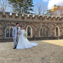 那須高原ミッシェルガーデンコートの画像｜挙式後美術館付近の素敵なお庭にて撮影