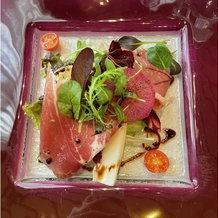 那須高原ミッシェルガーデンコートの画像｜生ハムがとてもおいしく、野菜も新鮮でした。バルサミコもすごくおいしかったです。