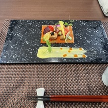 SHOHAKUEN HOTEL（松柏園ホテル）の画像｜前菜のサーモンのシートが美味しかった