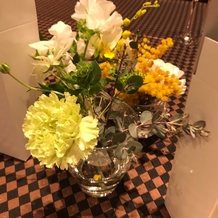 SHOHAKUEN HOTEL（松柏園ホテル）の画像｜フラワービュッフェをして、ゲストに好きな花をとってもらいました。