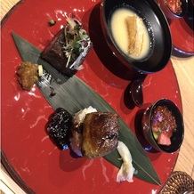 THE LUIGANS Spa &amp;amp; Resort（ザ・ルイガンズ. スパ ＆ リゾート）の画像｜試食用のプレートですがフォアグラのお寿司は一番衝撃で美味しかったです！