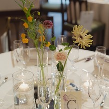 ＷＩＴＨ ＴＨＥ ＳＴＹＬＥ　（ウィズ ザ スタイル）の画像｜ゲストテーブルの装花