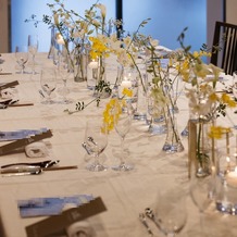 WITH THE STYLE FUKUOKA （ウィズザスタイルフクオカ）の画像｜お花の打ち合わせがあり好きな花、色など自分たちらしい雰囲気になりました。