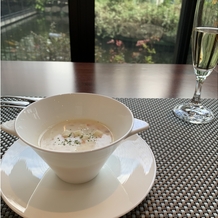 The ORANGER GARDEN ISUZUGAWA （ザ・オランジェガーデン五十鈴川）の画像｜野菜のクリームスープ
濃厚でクリーミーな優しい味わいでした