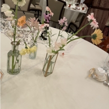 インペリアルウィング富山迎賓館の画像｜花瓶にさしてある花の色合いが淡く優しい雰囲気で可愛かったです！