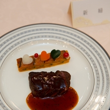 コートヤード・マリオット銀座東武ホテル／ＡＣホテル・バイ・マリオット東京銀座の画像｜コース料理のメイン
付け合わせのカボチャが美味しかったです