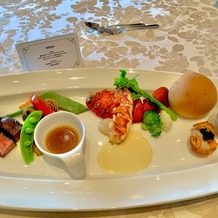 けやき坂　彩桜邸　シーズンズテラスの画像｜試食、海老の味付けが良かったです
