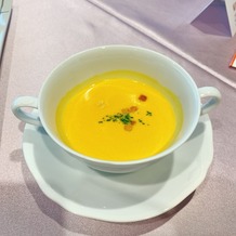 会津・東山温泉　御宿 東鳳の画像｜ブライダルフェアで食べた料理のスープです