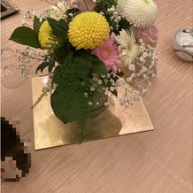 会津・東山温泉　御宿 東鳳の画像｜テーブルのお花です。