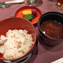 ホテル雅叙園東京の画像｜鯛めし、味噌汁