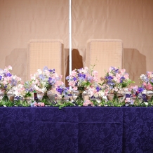 ＡＮＡクラウンプラザホテル神戸の画像｜披露宴会場のテーブルの様子