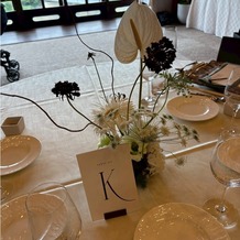 FUNATSURU KYOTO KAMOGAWA RESORT （国登録有形文化財）の画像｜ゲストテーブル装花