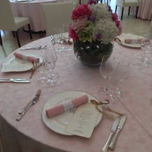 アール ベル アンジェ Ｎａｇｏｙａの画像｜こちらの写真は可愛い感じですが、テーブルクロスや装花でどんな雰囲気にもなります。