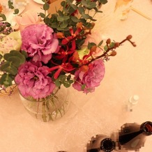 アール ベル アンジェ Ｎａｇｏｙａの画像｜テーブルのお花
