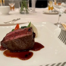 アール ベル アンジェ Ｎａｇｏｙａの画像｜メイン料理のお肉。トリュフがかかってるソースで美味しかった