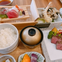 ホテルエピナール那須の画像｜ボリュームな試食。お肉はジューシーで天ぷらもさくさくでした。