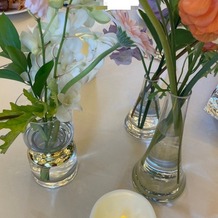 ONE＆ONLY　ル・グラン・ミラージュの画像｜ゲストテーブルのお花