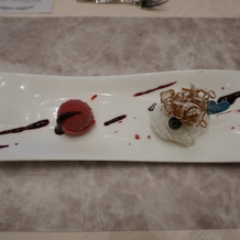 バリテラスCoCo金沢の画像｜試食の〆、デザートです。ベリーのジェラートに、ヨーグルトアイスです。たくさん食べてもすっきりします。