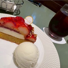 SHIROYAMA HOTEL kagoshima（城山ホテル鹿児島）の画像｜ホテルカフェでいただいたケーキです。フェア開始時間まで時間があったのでのんびりお茶しました。