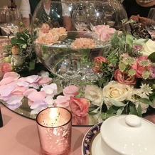 品川プリンスホテルの画像｜テーブルの装花も素敵でした