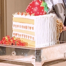 品川プリンスホテルの画像｜入刀ケーキのインパクトが非常に大きかったです。
