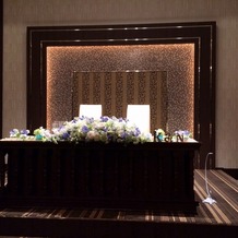 品川プリンスホテルの画像｜披露宴会場、新郎新婦の席