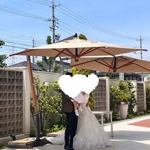 LEBAPIREO（レガピオーレ）-urban　villa　wedding-の画像｜ウェルカムパーティーはガーデンで行われました