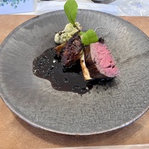 キャナルサイド　ララシャンスの画像｜肉料理の焼き方はある程度注文可能。ミシュラン☆1シェフのこだわりの和洋折衷コース料理を堪能