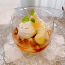 ララシャンス迎賓館の画像｜桃のパフェ(とても美味しい！)