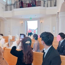 アートグレイス ウエディングコースト 大阪の画像｜新譜入場はピアノと聖歌隊の生演奏ありでした