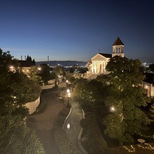 アートグレイス ウエディングコースト 大阪の画像｜夜の式場も綺麗でした