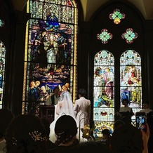 セント・ラファエロチャペル御堂筋の画像｜挙式の様子です