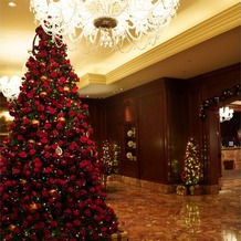 ザ・リッツ・カールトン大阪の画像｜ホテル建物内のクリスマスツリー