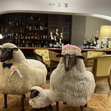 旧軽井沢礼拝堂 旧軽井沢ホテル音羽ノ森の画像｜かわいい羊がエントランスで待っていてくれて、写真をつい撮りたくなる雰囲気でした