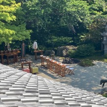 The Private Garden FURIAN 山ノ上迎賓館の画像｜5月の天気が良い日でした。気温が高くスーツや和装は暑いみたいです。
春や秋が野外希望ならオススメ