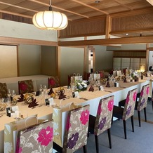 The Private Garden FURIAN 山ノ上迎賓館の画像｜家族のみの結婚式後の食事会の席です。