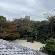 The Private Garden FURIAN 山ノ上迎賓館の画像｜和宴会場から見える和庭園(2階から撮影)