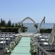 指帆亭 Shihantei Pine Tree Resortの画像｜目の前に海が広がる挙式会場