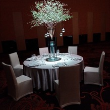 ウェスティンホテル仙台の画像｜1番大きな会場　　お花の代わりにツリーを飾って