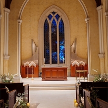 ホテルグランドティアラ南名古屋の画像｜夜のチャペルです。
明るい時間とはまた違った雰囲気になります。