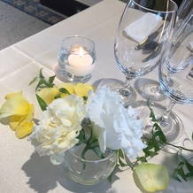 ホテルニューグランドの画像｜ゲストテーブルの装花