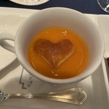 ホテル日航福岡の画像｜人参スープです。ハートが可愛くて思わず写真を撮りたくなり撮りました。