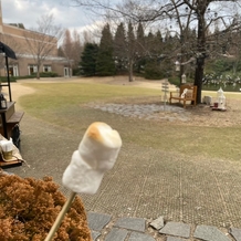 仙台ロイヤルパークホテルの画像｜打ち合わせの帰りに外でマシュマロ焼いてコーヒー飲みました