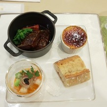 アニヴェルセル　東京ベイの画像｜フィレ肉、プディング、前菜、パンダ
プティングがおいしかったです！