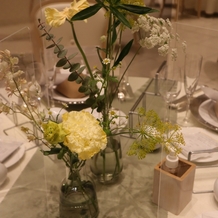 迎賓館の画像｜テーブル装花